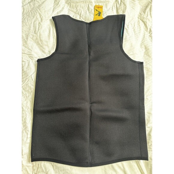 Men's Sweat Vest Body Shaper Zipper Slimming Sauna Tank Top Neoprene Compression - Picture 2 of 7